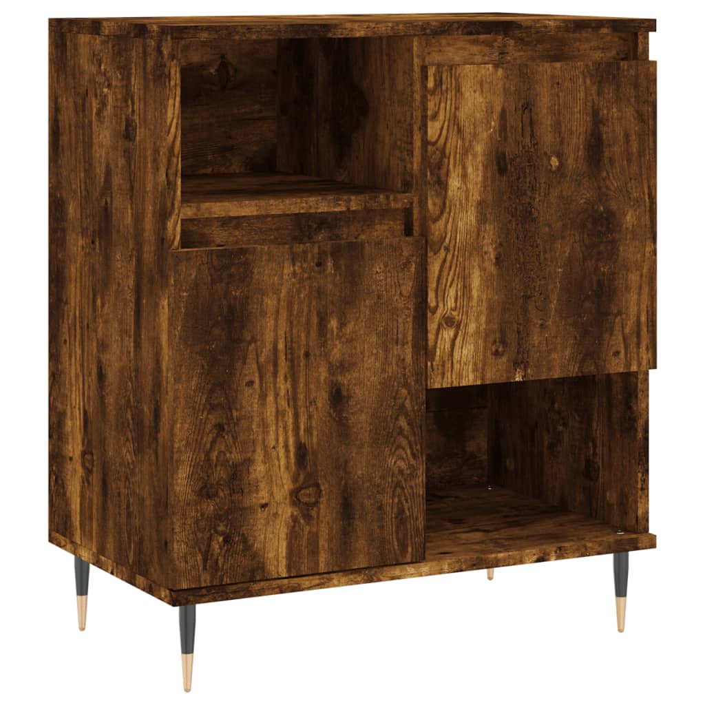 Dressoirs 2 st bewerkt hout gerookt eikenkleurig is nu te koop bij PeponiXL, paradijselijk wonen!