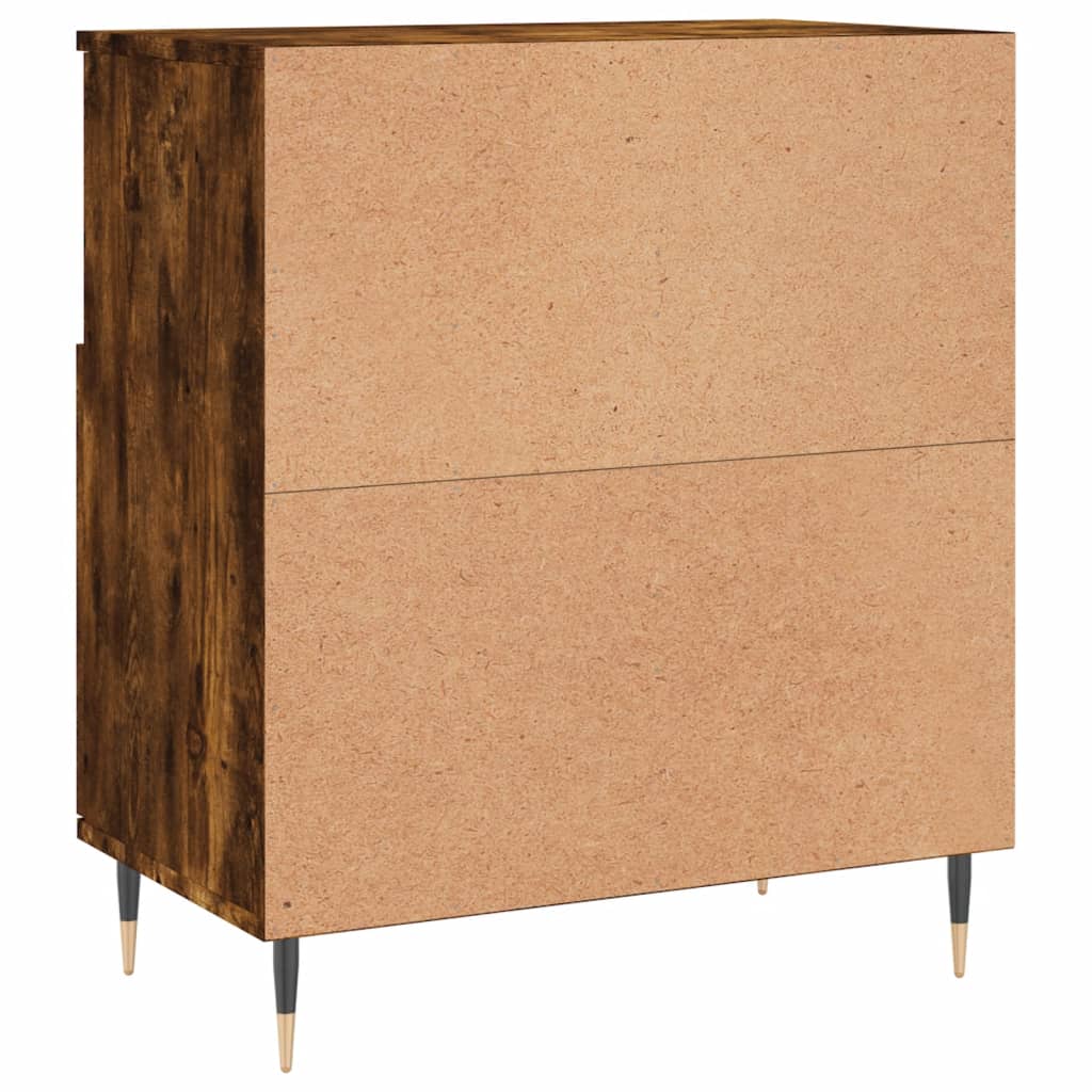 Dressoirs 2 st bewerkt hout gerookt eikenkleurig is nu te koop bij PeponiXL, paradijselijk wonen!