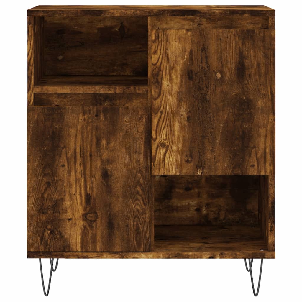 Dressoirs 2 st bewerkt hout gerookt eikenkleurig is nu te koop bij PeponiXL, paradijselijk wonen!