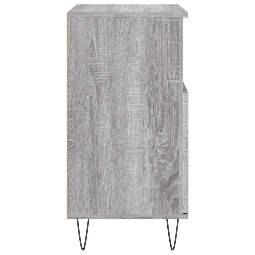 Dressoirs 2 st bewerkt hout grijs sonoma eikenkleurig is nu te koop bij PeponiXL, paradijselijk wonen!