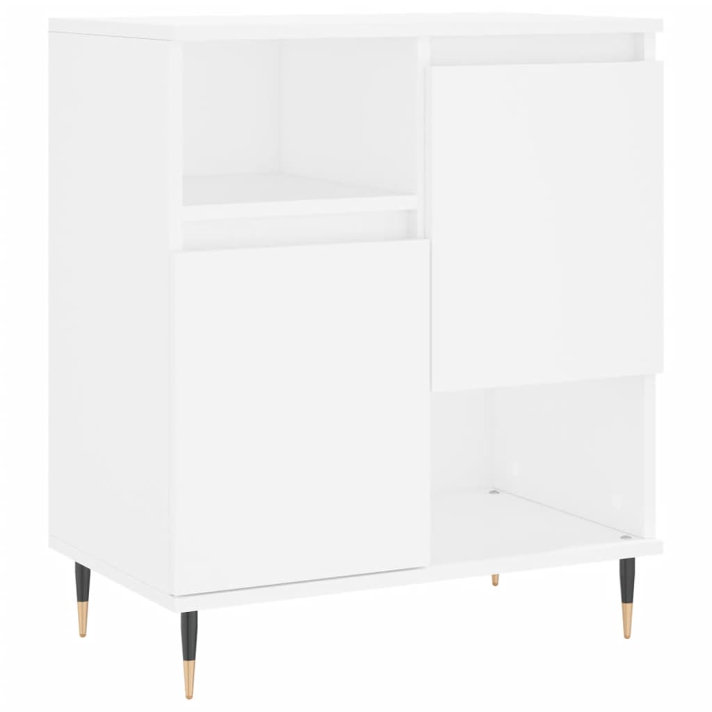 Dressoirs 3 st bewerkt hout wit is nu te koop bij PeponiXL, paradijselijk wonen!