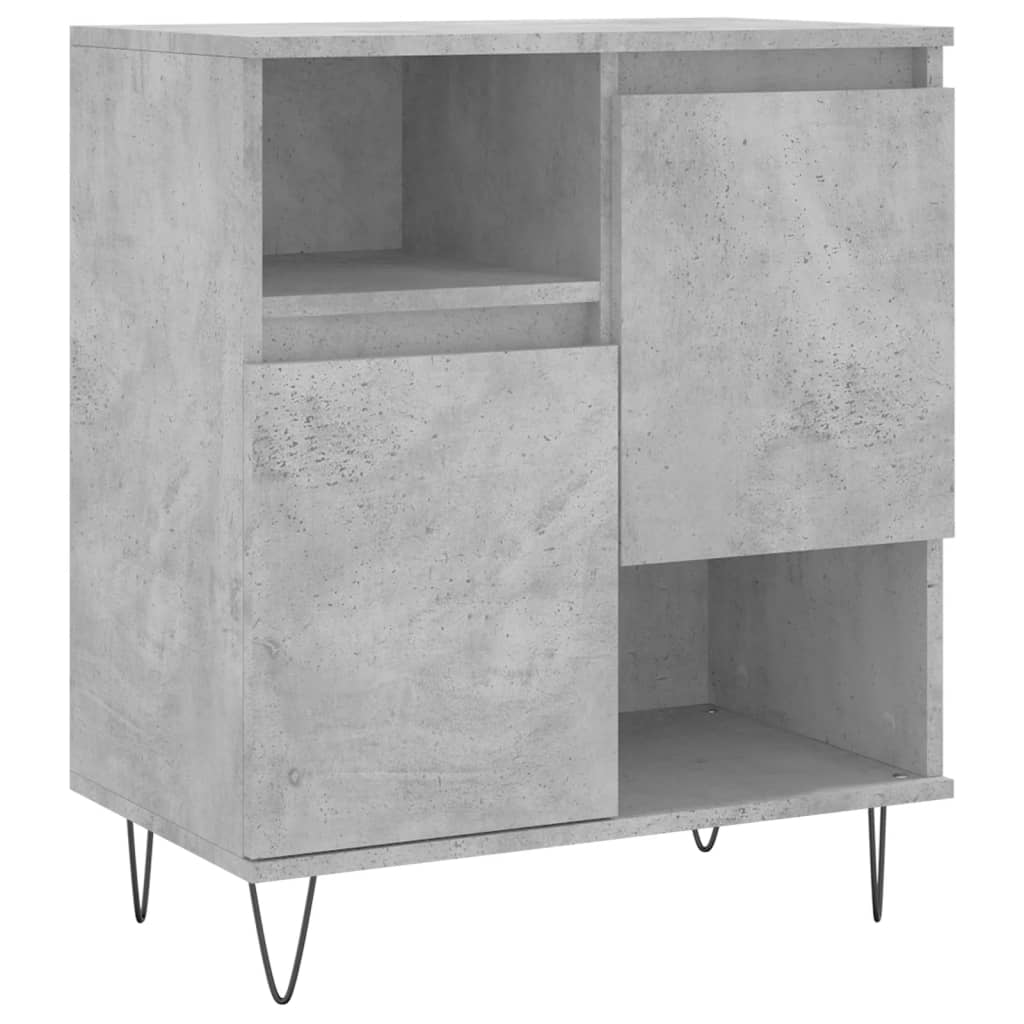 Dressoirs 3 st bewerkt hout betongrijs is nu te koop bij PeponiXL, paradijselijk wonen!