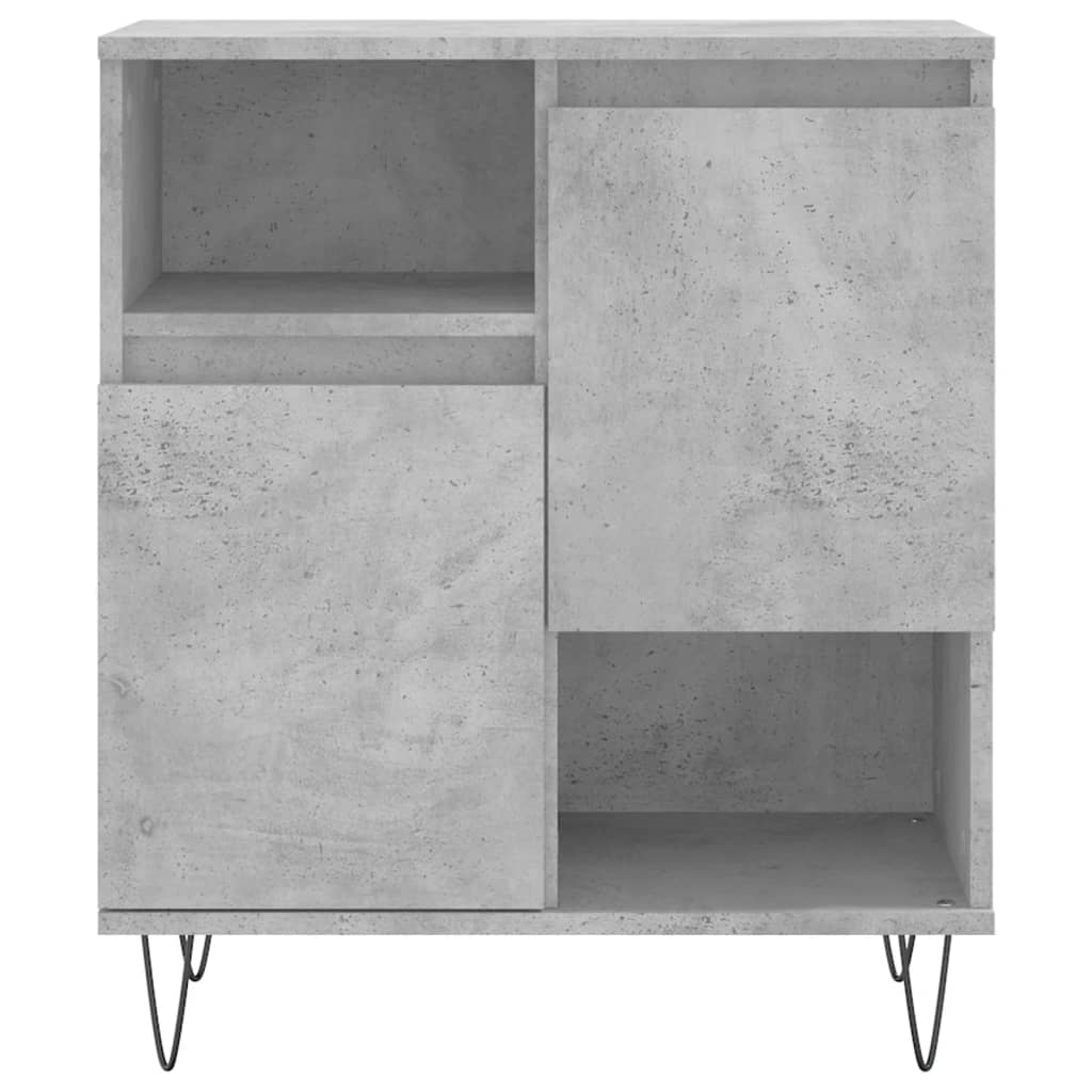Dressoirs 3 st bewerkt hout betongrijs is nu te koop bij PeponiXL, paradijselijk wonen!
