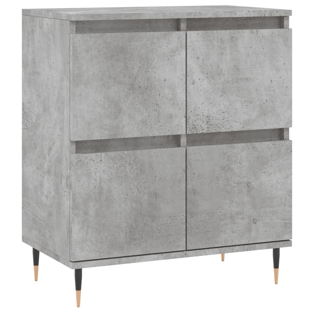 Dressoirs 2 st bewerkt hout betongrijs is nu te koop bij PeponiXL, paradijselijk wonen!