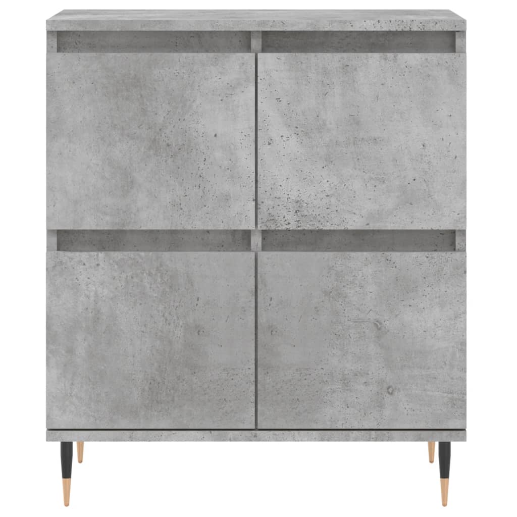 Dressoirs 2 st bewerkt hout betongrijs is nu te koop bij PeponiXL, paradijselijk wonen!