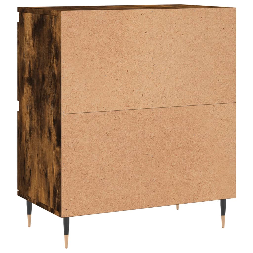 Dressoirs 2 st bewerkt hout gerookt eikenkleurig is nu te koop bij PeponiXL, paradijselijk wonen!