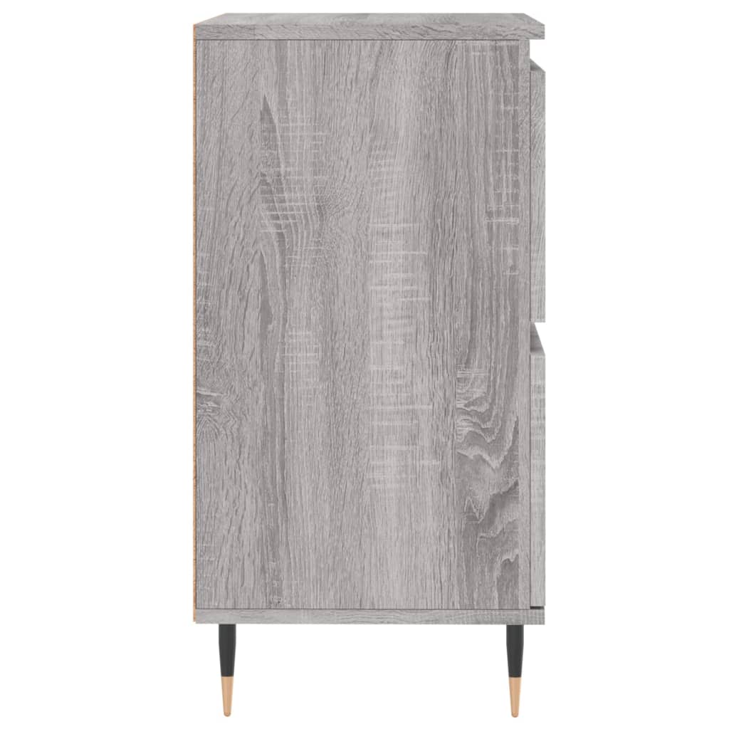 Dressoirs 2 st bewerkt hout grijs sonoma eikenkleurig is nu te koop bij PeponiXL, paradijselijk wonen!
