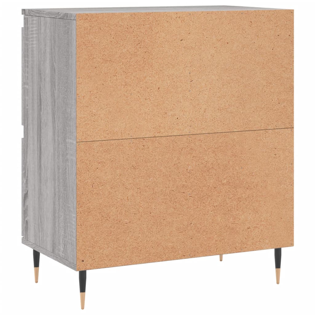 Dressoirs 2 st bewerkt hout grijs sonoma eikenkleurig is nu te koop bij PeponiXL, paradijselijk wonen!