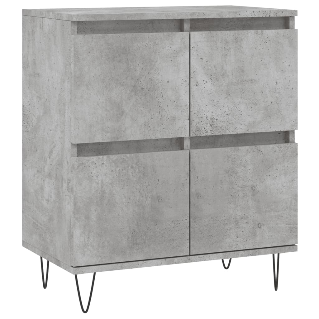 Dressoirs 2 st bewerkt hout betongrijs is nu te koop bij PeponiXL, paradijselijk wonen!