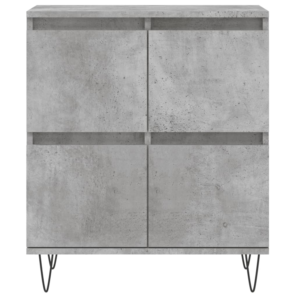 Dressoirs 2 st bewerkt hout betongrijs is nu te koop bij PeponiXL, paradijselijk wonen!