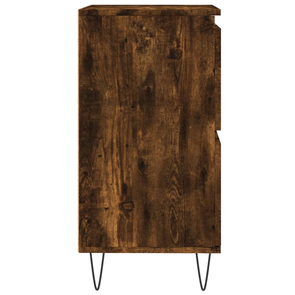 Dressoirs 2 st bewerkt hout gerookt eikenkleurig is nu te koop bij PeponiXL, paradijselijk wonen!