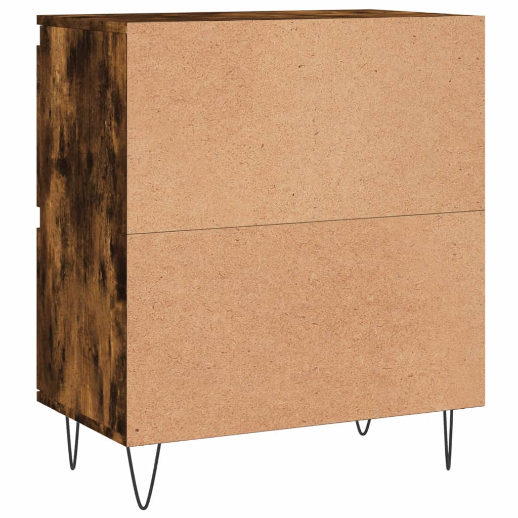 Dressoirs 2 st bewerkt hout gerookt eikenkleurig is nu te koop bij PeponiXL, paradijselijk wonen!