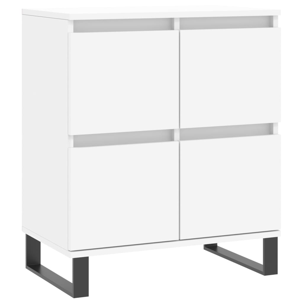 Dressoirs 2 st bewerkt hout wit is nu te koop bij PeponiXL, paradijselijk wonen!