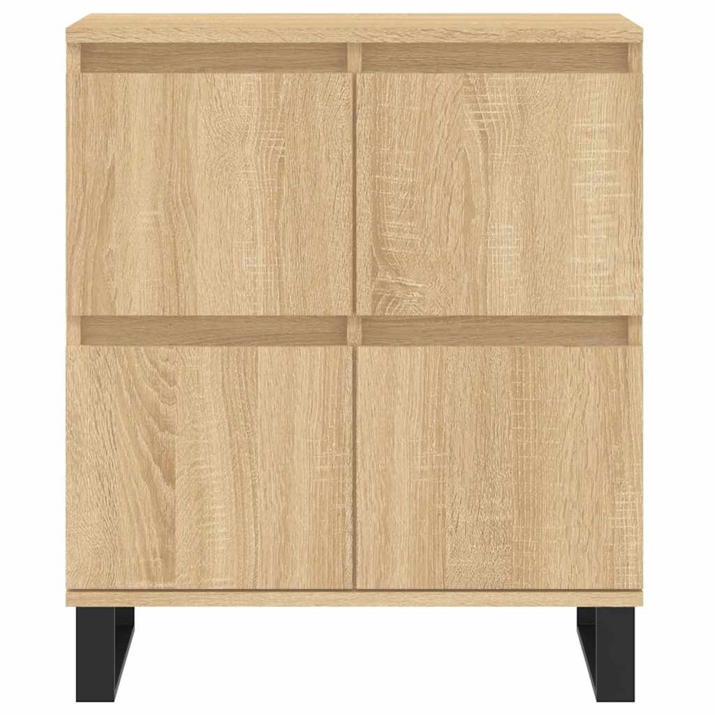 Dressoirs 2 st bewerkt hout sonoma eikenkleurig is nu te koop bij PeponiXL, paradijselijk wonen!