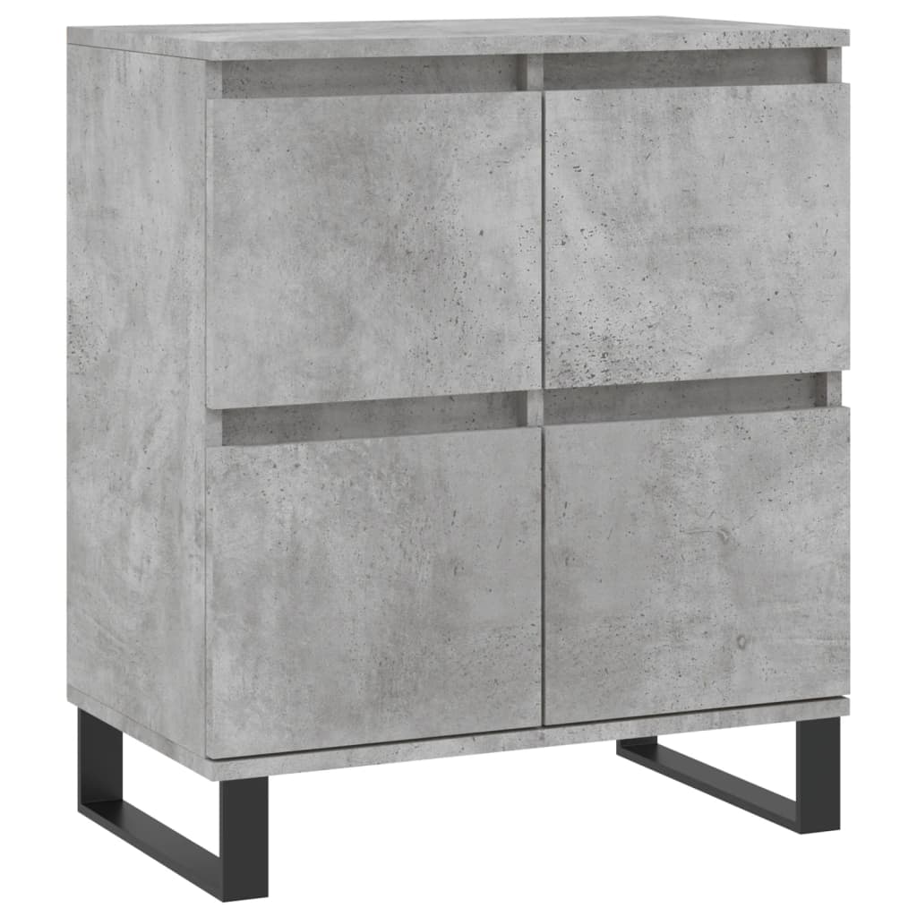 Dressoirs 2 st bewerkt hout betongrijs is nu te koop bij PeponiXL, paradijselijk wonen!