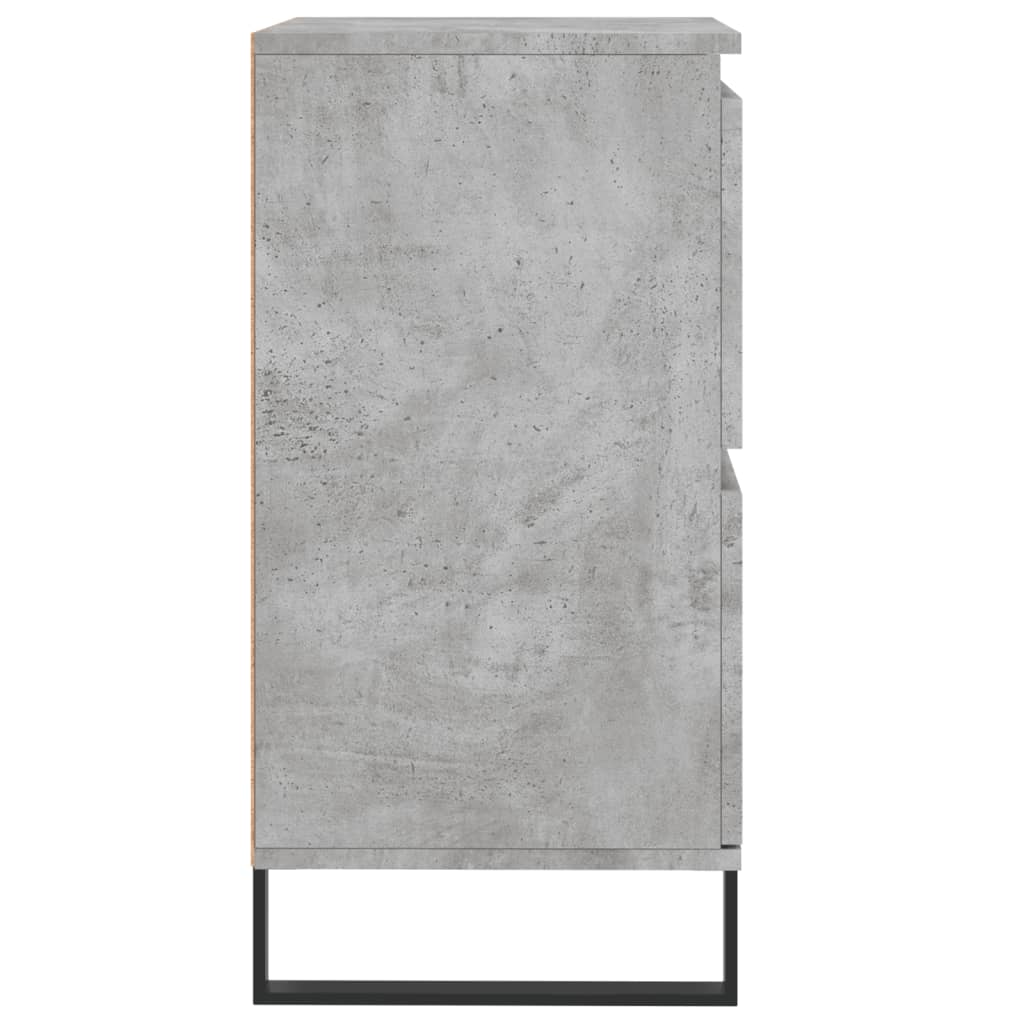 Dressoirs 2 st bewerkt hout betongrijs is nu te koop bij PeponiXL, paradijselijk wonen!