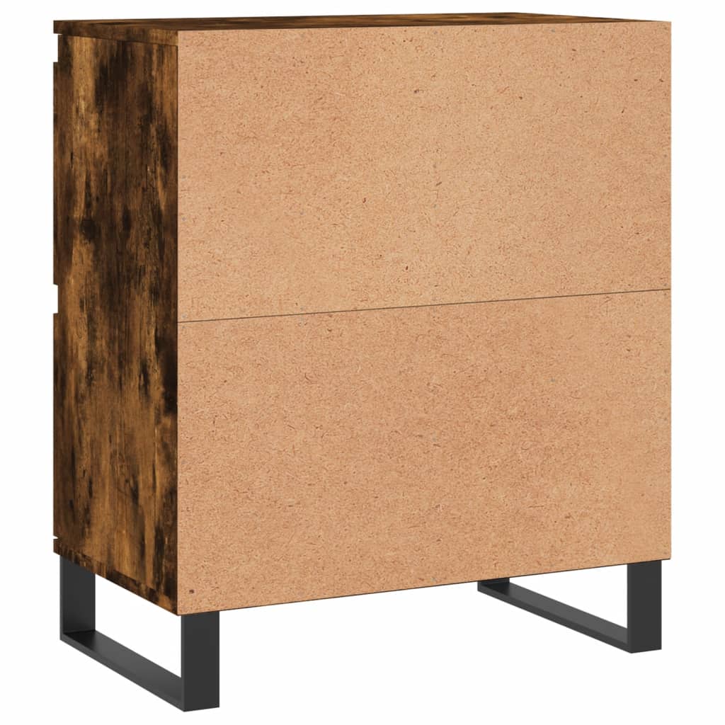 Dressoirs 2 st bewerkt hout gerookt eikenkleurig is nu te koop bij PeponiXL, paradijselijk wonen!