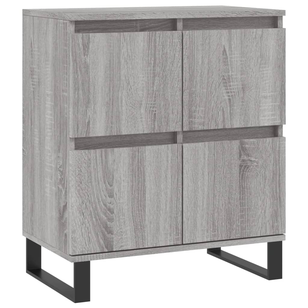Dressoirs 2 st bewerkt hout grijs sonoma eikenkleurig is nu te koop bij PeponiXL, paradijselijk wonen!