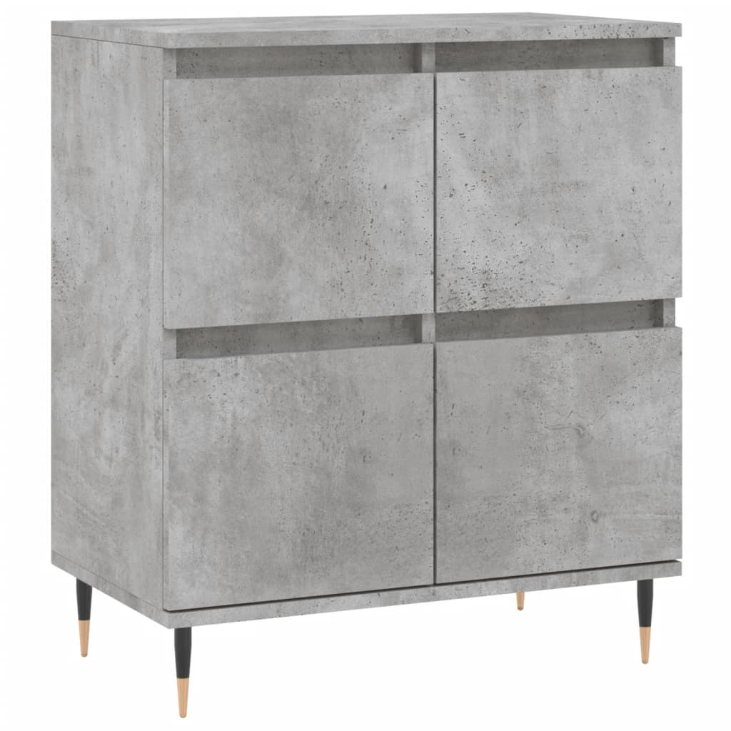 Dressoirs 3 st bewerkt hout betongrijs is nu te koop bij PeponiXL, paradijselijk wonen!