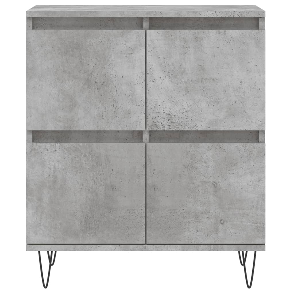 Dressoirs 3 st bewerkt hout betongrijs is nu te koop bij PeponiXL, paradijselijk wonen!