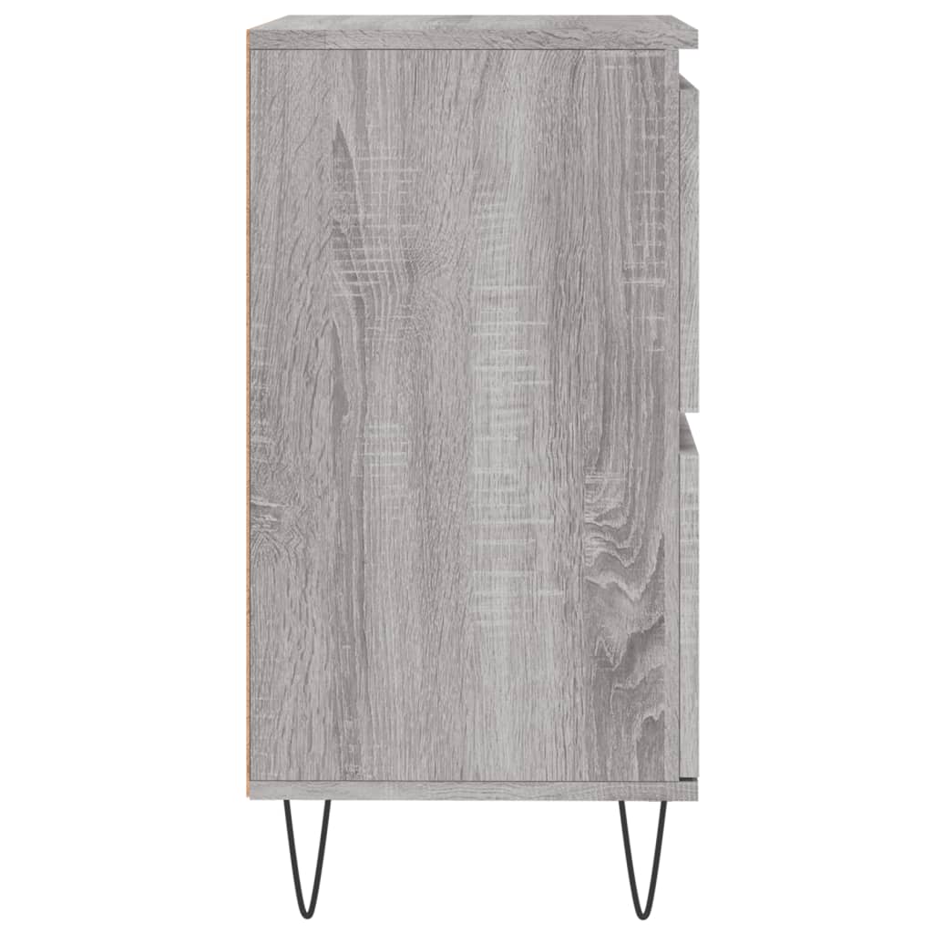 Dressoirs 3 st bewerkt hout grijs sonoma eikenkleurig is nu te koop bij PeponiXL, paradijselijk wonen!