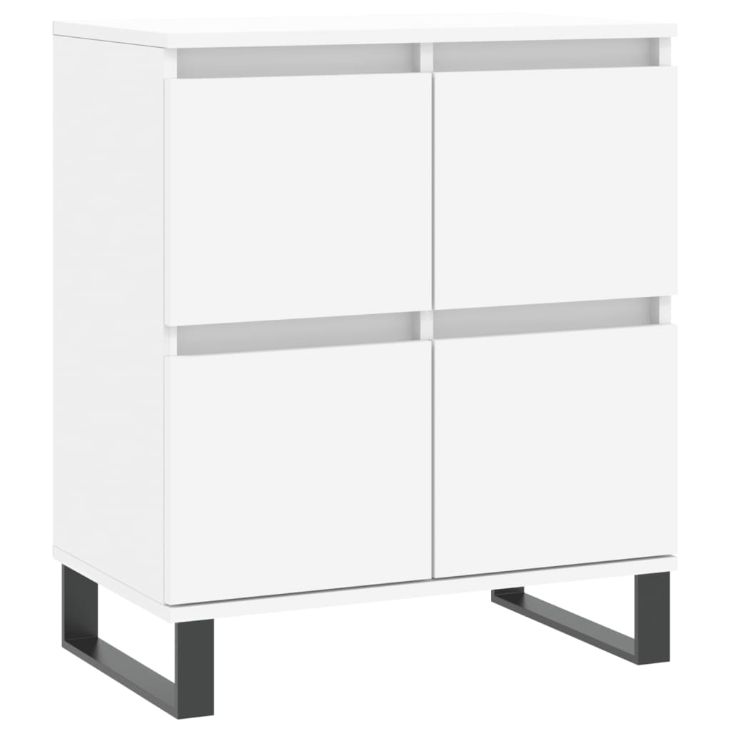 Dressoirs 3 st bewerkt hout wit is nu te koop bij PeponiXL, paradijselijk wonen!