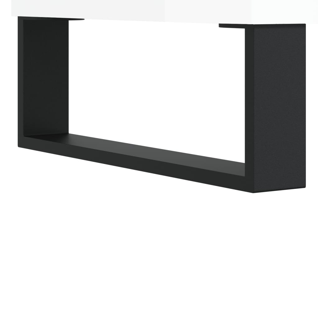 Dressoirs 3 st bewerkt hout hoogglans wit is nu te koop bij PeponiXL, paradijselijk wonen!