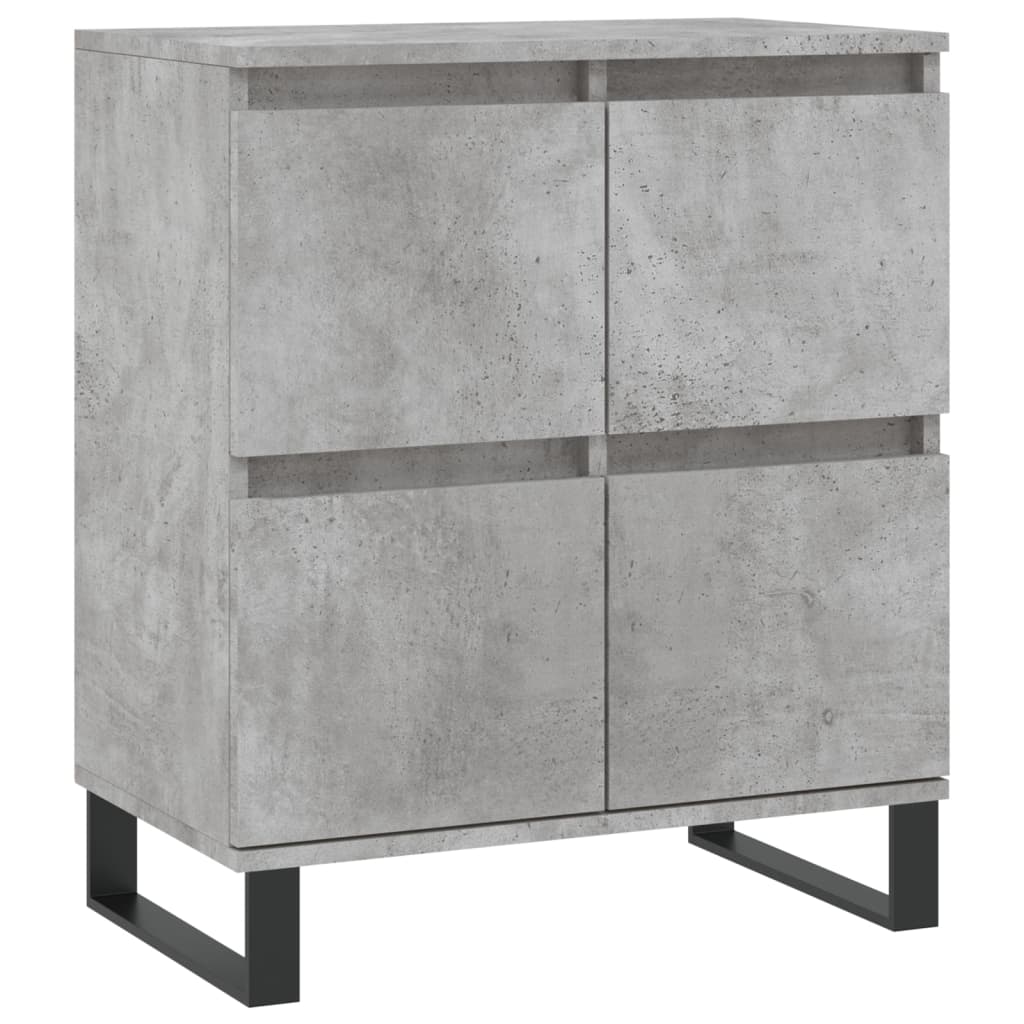 Dressoirs 3 st bewerkt hout betongrijs is nu te koop bij PeponiXL, paradijselijk wonen!