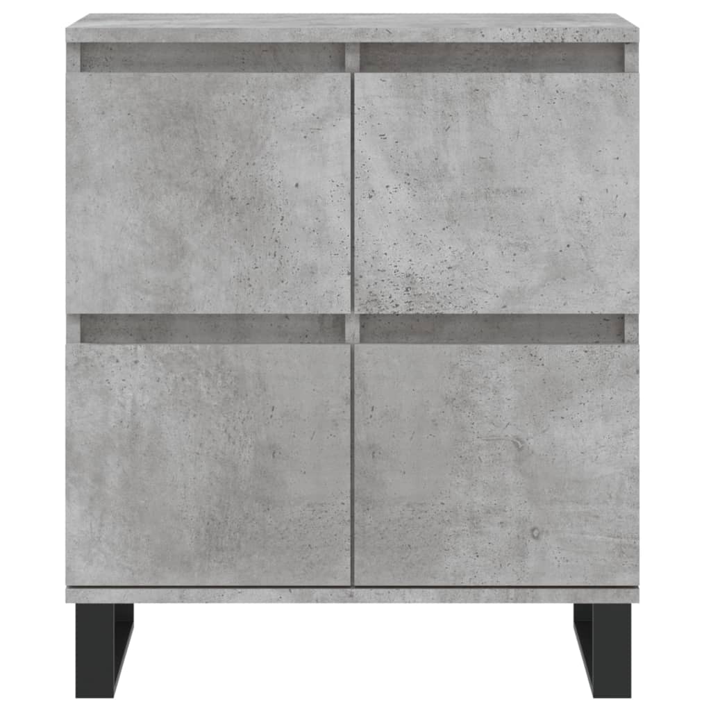 Dressoirs 3 st bewerkt hout betongrijs is nu te koop bij PeponiXL, paradijselijk wonen!