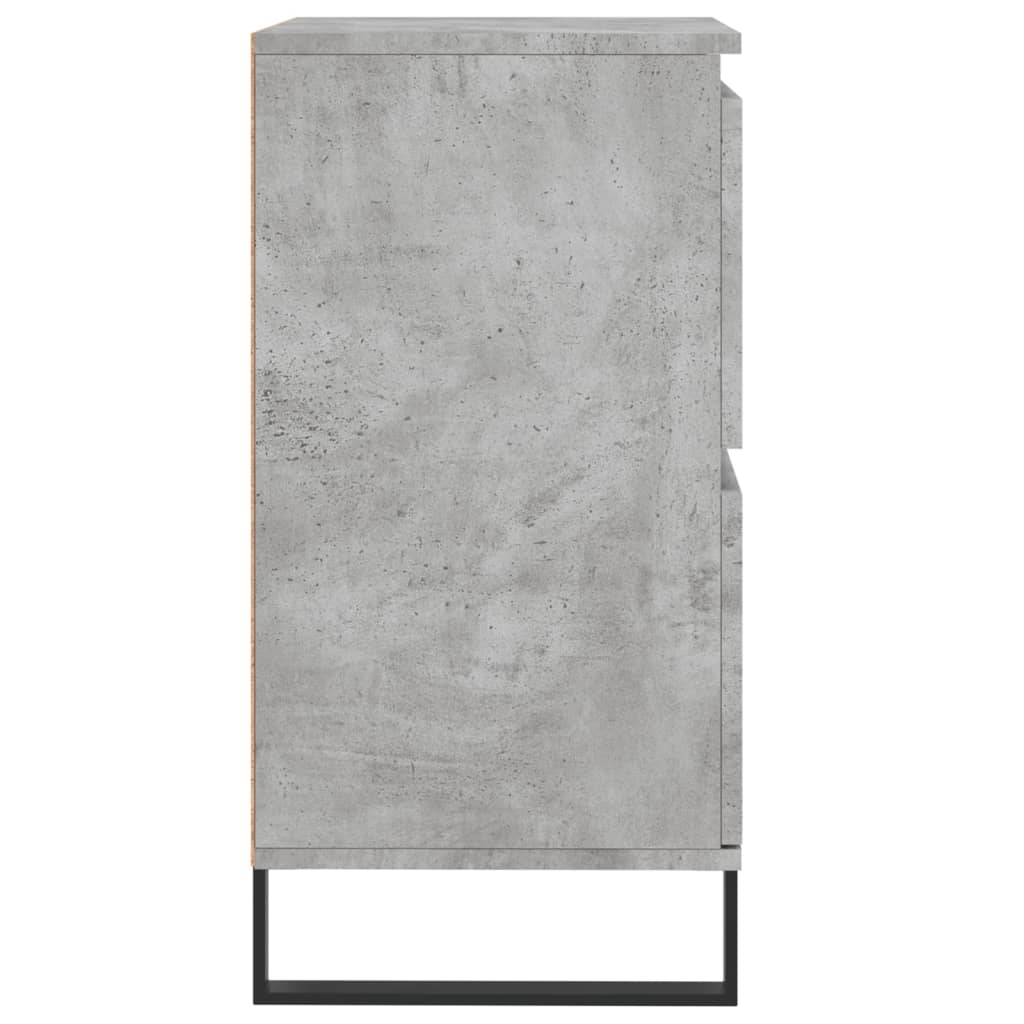 Dressoirs 3 st bewerkt hout betongrijs is nu te koop bij PeponiXL, paradijselijk wonen!