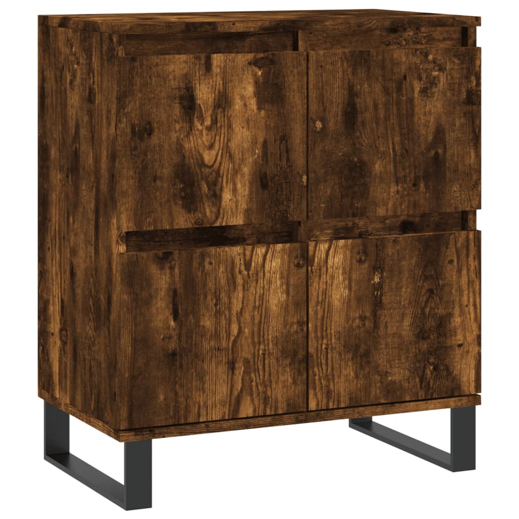 Dressoirs 3 st bewerkt hout gerookt eikenkleurig is nu te koop bij PeponiXL, paradijselijk wonen!