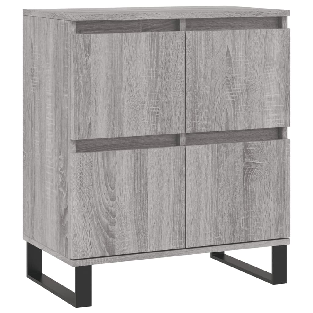 Dressoirs 3 st bewerkt hout grijs sonoma eikenkleurig is nu te koop bij PeponiXL, paradijselijk wonen!