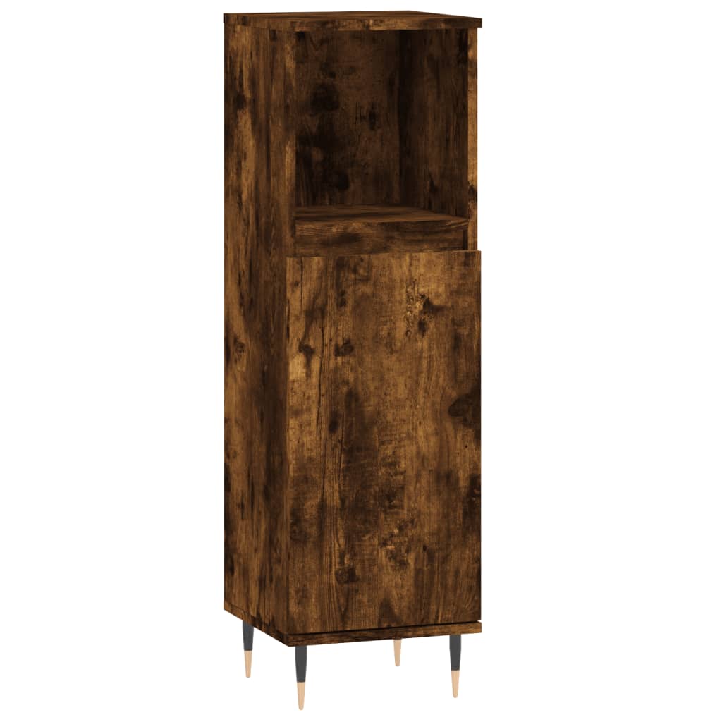 3-delige Badkamermeubelset bewerkt hout gerookt eikenkleurig is nu te koop bij PeponiXL, paradijselijk wonen!