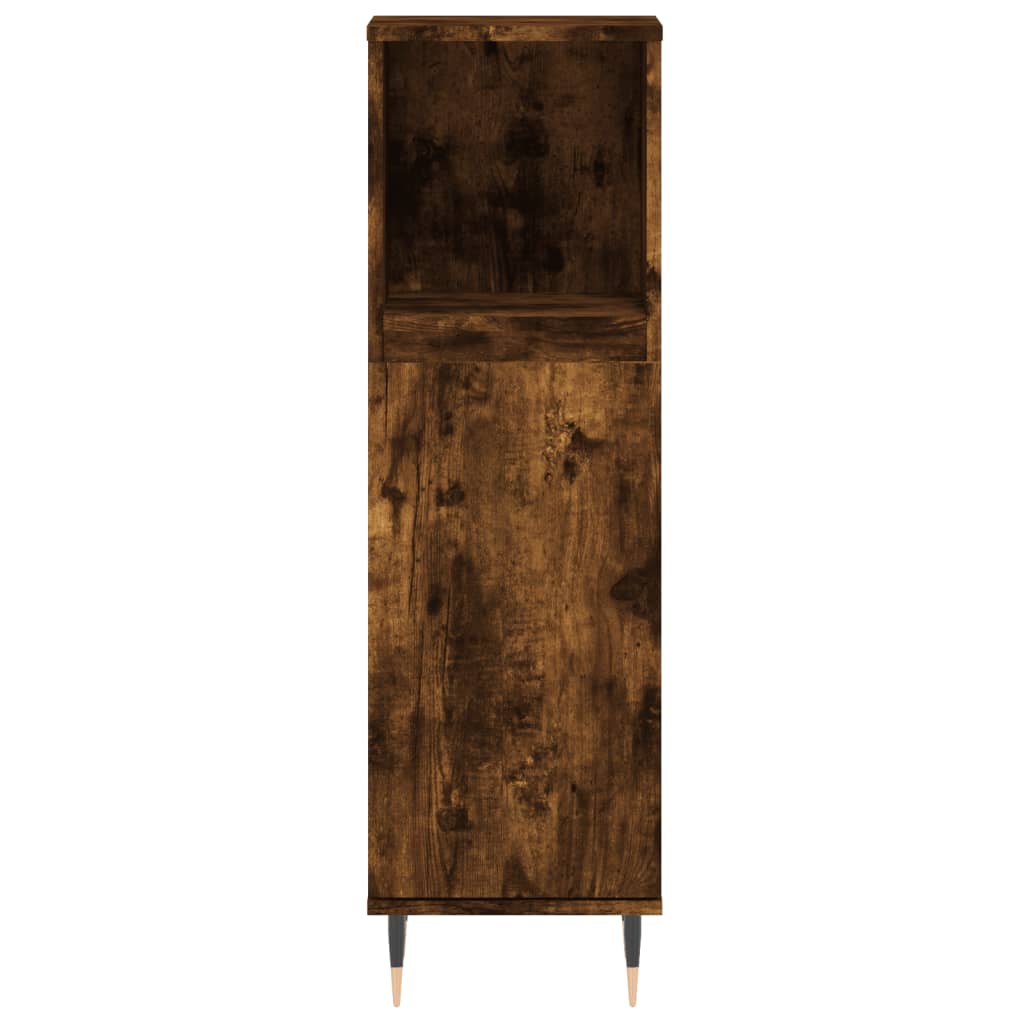 3-delige Badkamermeubelset bewerkt hout gerookt eikenkleurig is nu te koop bij PeponiXL, paradijselijk wonen!