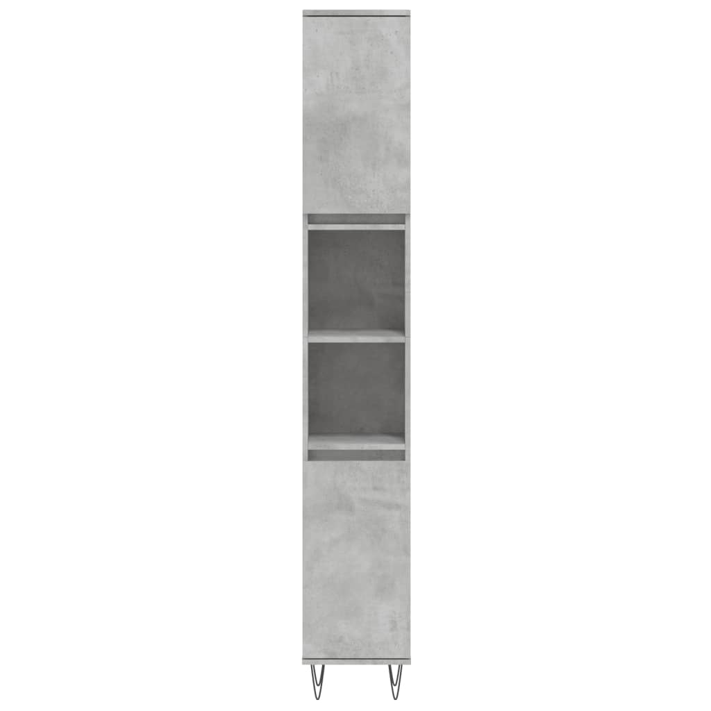 3-delige Badkamermeubelset bewerkt hout betongrijs is nu te koop bij PeponiXL, paradijselijk wonen!