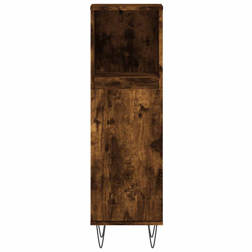 3-delige Badkamermeubelset bewerkt hout gerookt eikenkleurig is nu te koop bij PeponiXL, paradijselijk wonen!