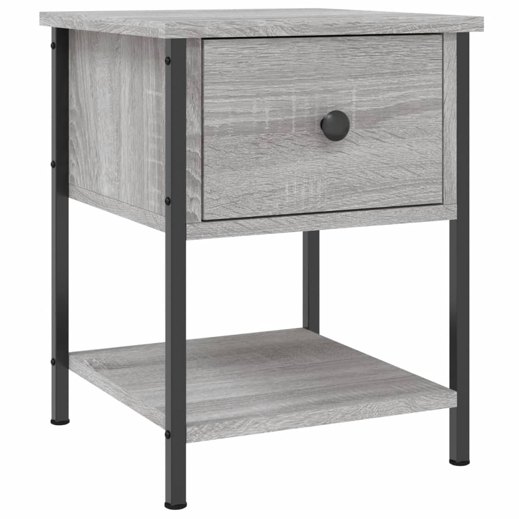 Nachtkastjes 2 st 34x35,5x45 cm bewerkt hout grijs sonoma eiken is nu te koop bij PeponiXL, paradijselijk wonen!