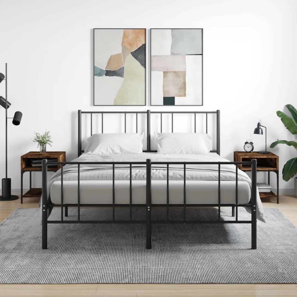 Nachtkastjes 2 st 40x41x50 cm bewerkt hout gerookt eikenkleurig is nu te koop bij PeponiXL, paradijselijk wonen!