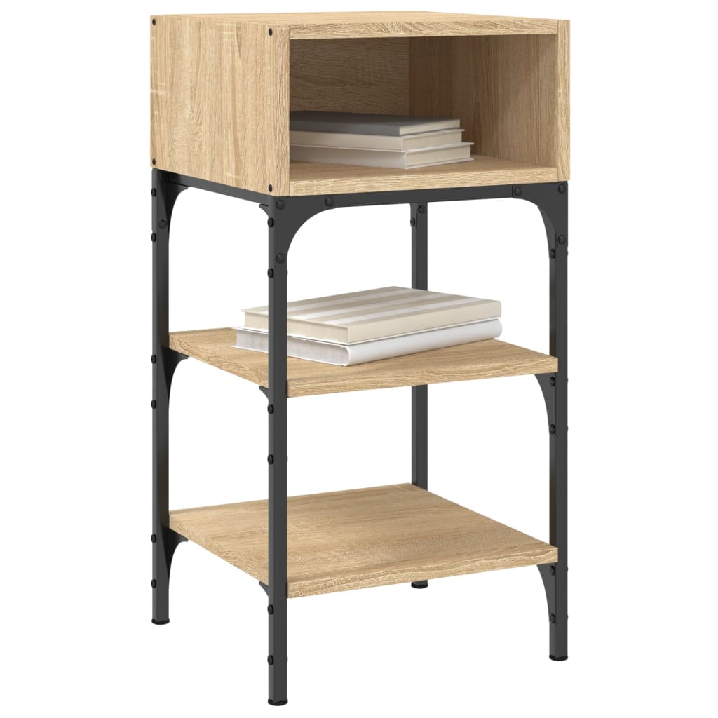 Nachtkastjes 2 st 35x34,5x70 cm sonoma eikenkleurig is nu te koop bij PeponiXL, paradijselijk wonen!