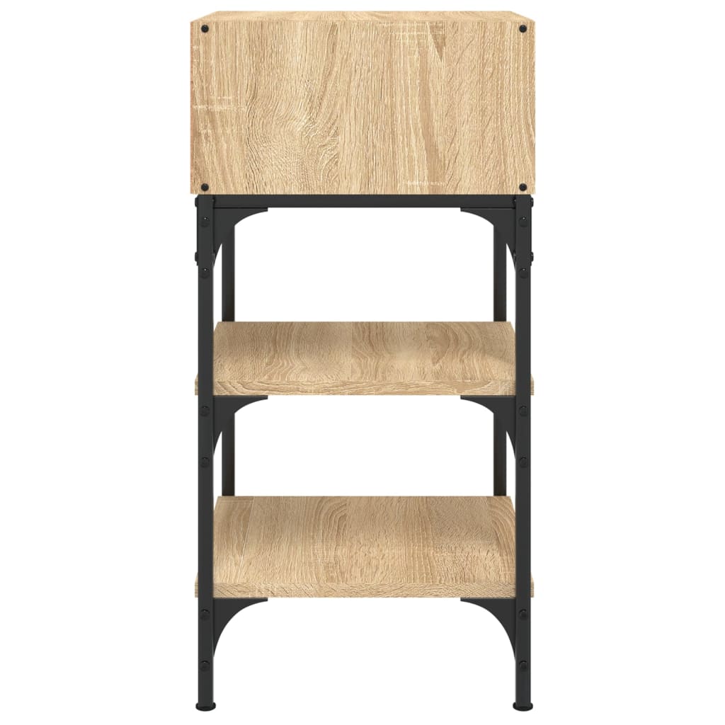 Nachtkastjes 2 st 35x34,5x70 cm sonoma eikenkleurig is nu te koop bij PeponiXL, paradijselijk wonen!