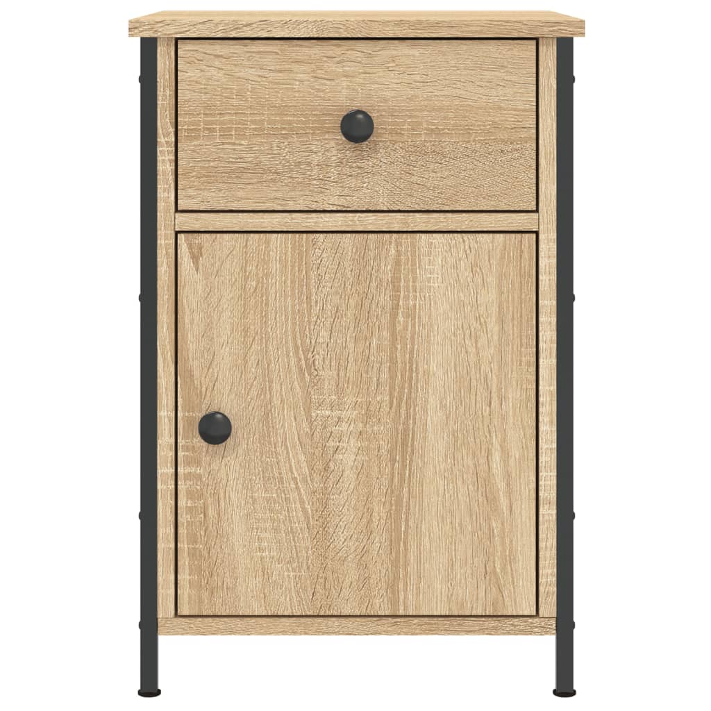 Nachtkastjes 2 st 40x42x60 cm bewerkt hout sonoma eikenkleurig is nu te koop bij PeponiXL, paradijselijk wonen!