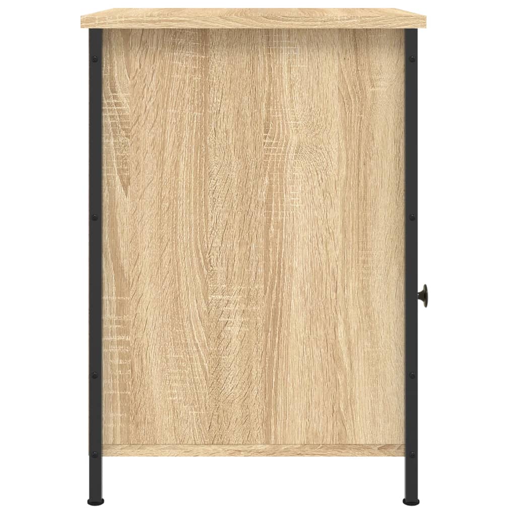 Nachtkastjes 2 st 40x42x60 cm bewerkt hout sonoma eikenkleurig is nu te koop bij PeponiXL, paradijselijk wonen!