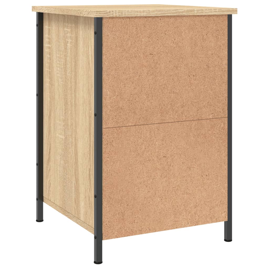 Nachtkastjes 2 st 40x42x60 cm bewerkt hout sonoma eikenkleurig is nu te koop bij PeponiXL, paradijselijk wonen!