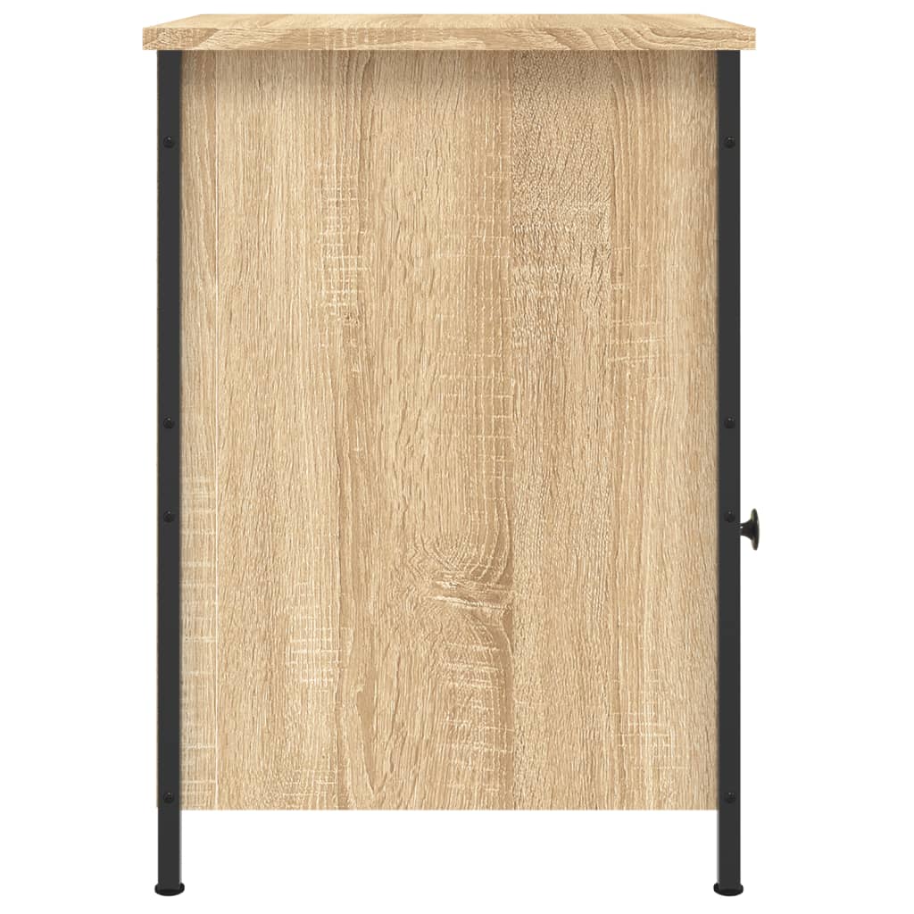 Nachtkastjes 2 st 40x42x60 cm bewerkt hout sonoma eikenkleurig is nu te koop bij PeponiXL, paradijselijk wonen!