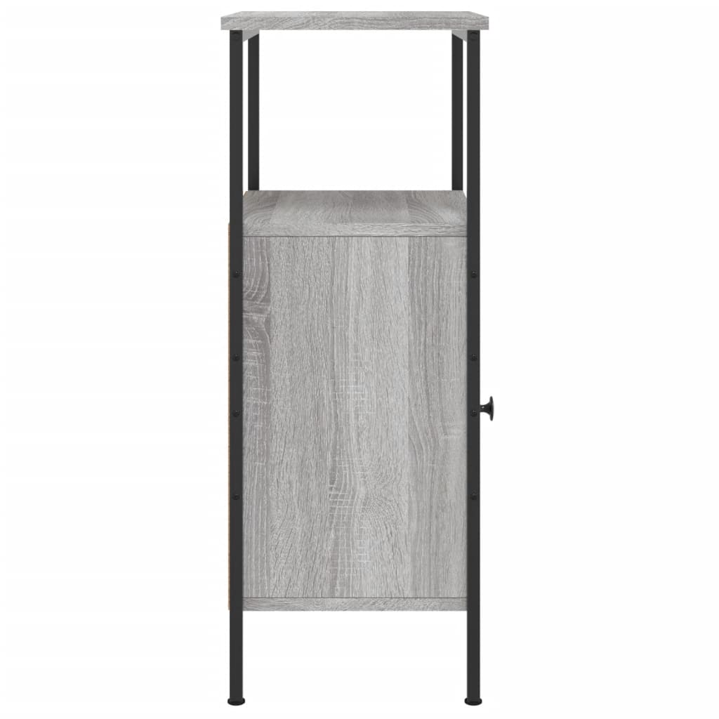 Nachtkastjes 2 st 41x31x80 cm bewerkt hout grijs sonoma eiken is nu te koop bij PeponiXL, paradijselijk wonen!