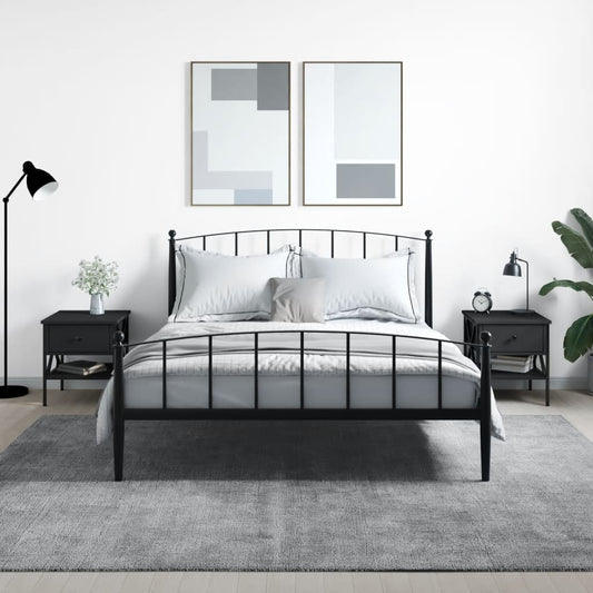 Nachtkastjes 2 st 40x42x45 cm bewerkt hout zwart is nu te koop bij PeponiXL, paradijselijk wonen!