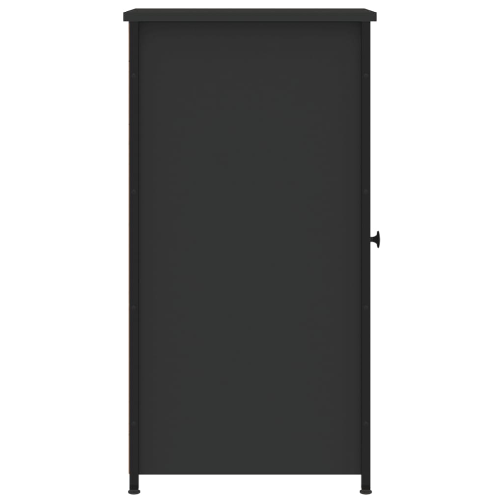 Nachtkastjes 2 st 32x42x80 cm bewerkt hout zwart is nu te koop bij PeponiXL, paradijselijk wonen!