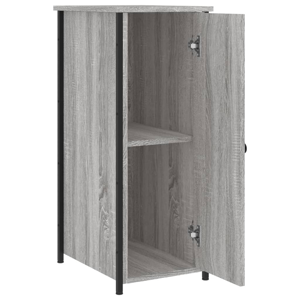 Nachtkastjes 2 st 32x42x80 cm bewerkt hout grijs sonoma eiken is nu te koop bij PeponiXL, paradijselijk wonen!