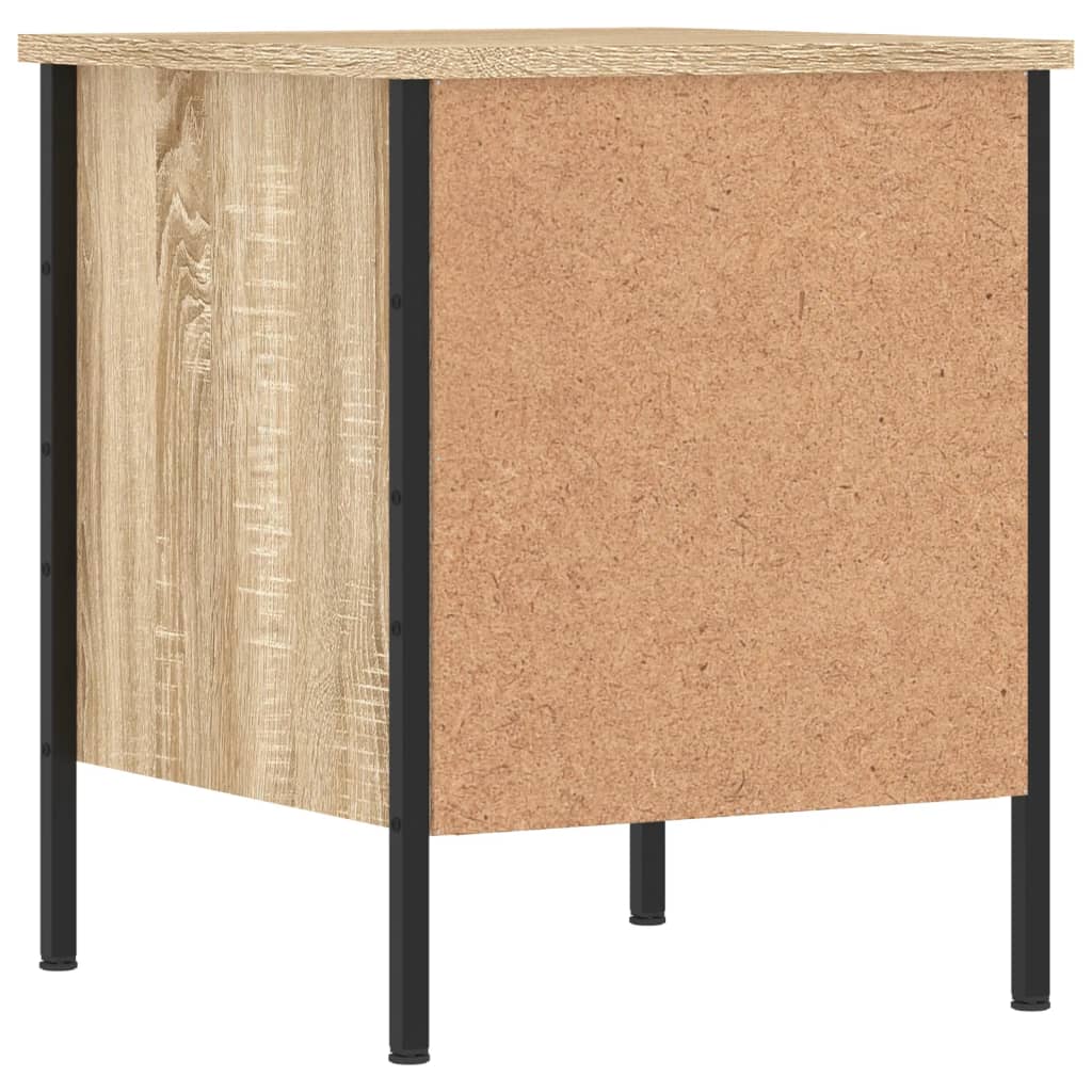 Nachtkastjes 2 st 40x42x50 cm bewerkt hout sonoma eikenkleurig is nu te koop bij PeponiXL, paradijselijk wonen!