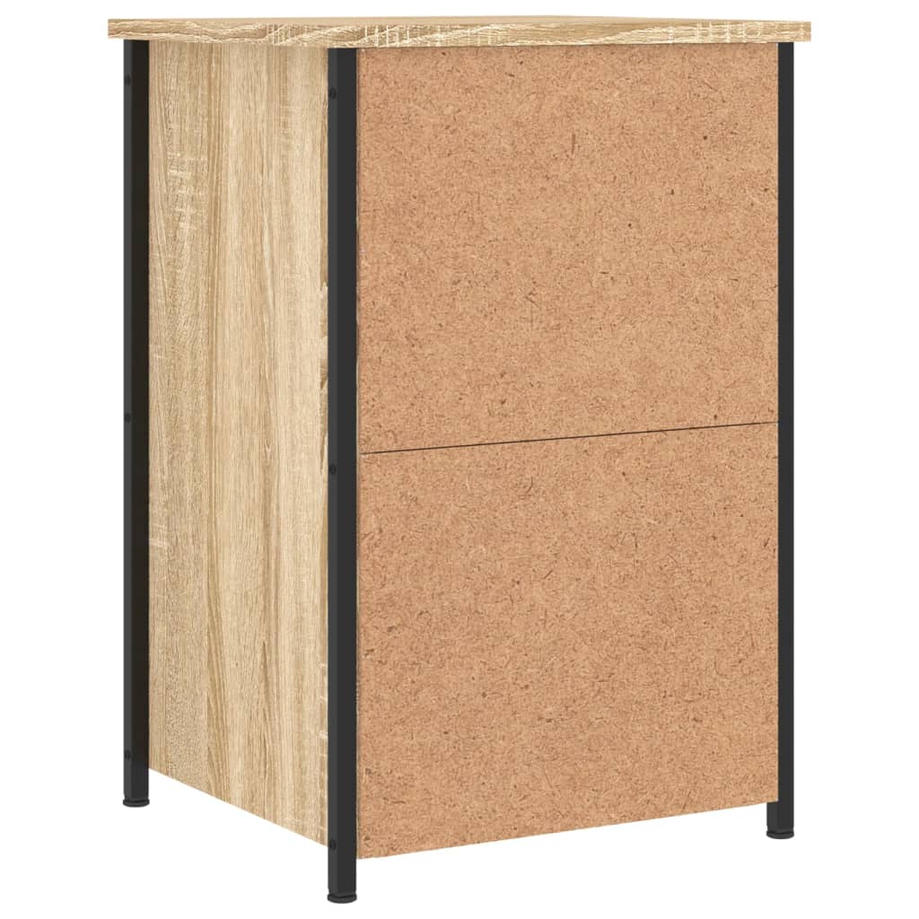 Nachtkastje 40x36x60 cm bewerkt hout sonoma eikenkleurig is nu te koop bij PeponiXL, paradijselijk wonen!